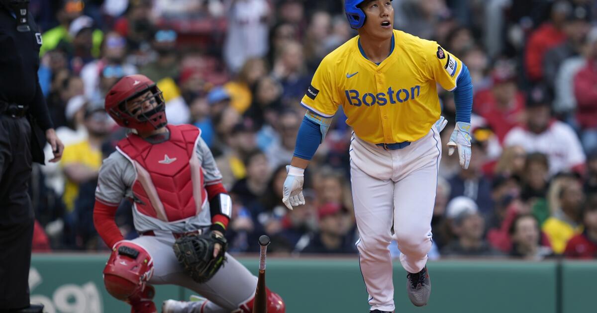 Masataka Yoshida hits 1 of 3 homers for the Red Sox, who beat 